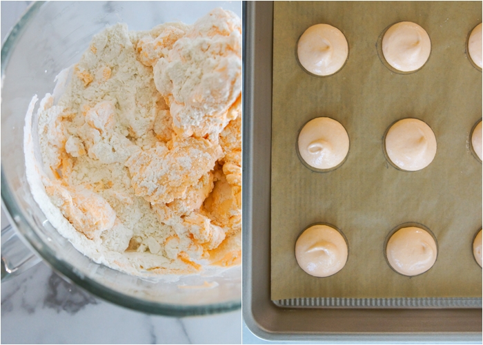 how to make orange macarons, final stage