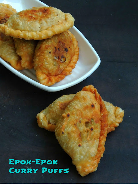 Vegetable Curry Puffs, Karipap Pusing