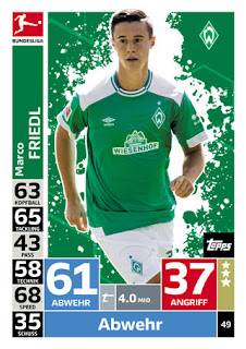 Match Attax Bundesliga 2018-2019 SV Werder Bremen Set