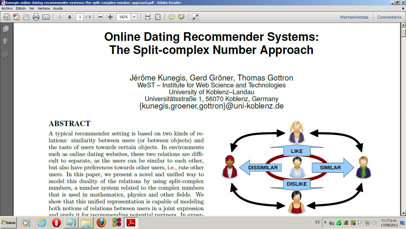 "Breaking the online dating sound barrier": paper "Online Dating ...