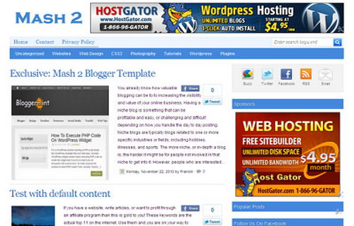 Free premium blogger templates