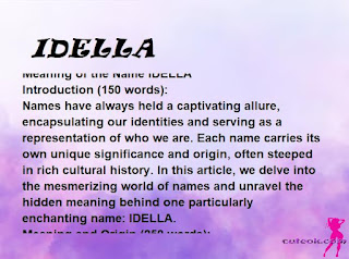 meaning of the name "IDELLA"