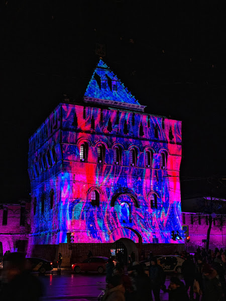 3D-маппинг-шоу на Дмитриевской башне - Нижегородский кремль