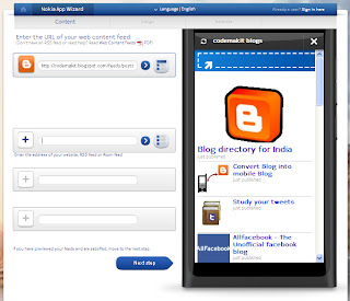 Nokia application for your Blog Step1