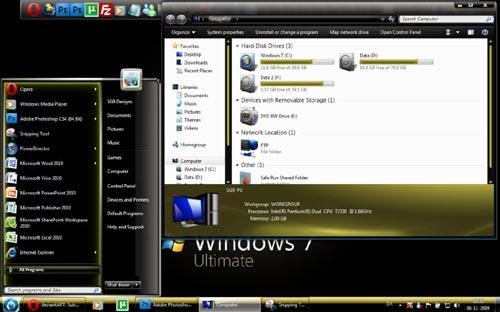 Download tema windows 7 terbaru 2014