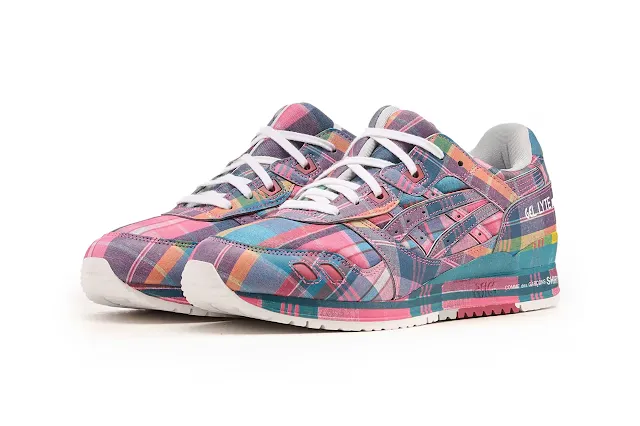 COMME des GARÇONS SHIRT and ASICS Go Bold with Tartan GEL-LYTE III 07