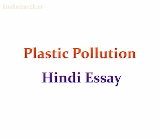 Plastic Pollution In Hindi Essay