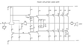 1000 Watts Amplifier Circuit Diagram - 1000w Power Amplifier Schematics - 1000 Watts Amplifier Circuit Diagram