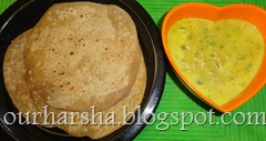 Chapathi and potato-bell pepper curry  (1)