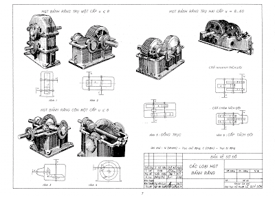 Tập bản vẽ chi tiết máy, Vẽ kỹ thuật cơ khí, vẽ kỹ thuật, bài tập vẽ kỹ thuật, tài liệu vẽ kỹ thuật, giáo trình vẽ kỹ thuật