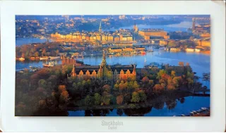 How to write a postcard: Example postcard from Stockholm Sweden