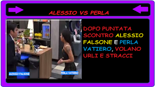 Perla Vatiero e Alessio Falsone al Grande Fratello volano gli stracci