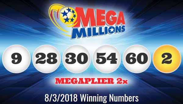 Mega Millions Winning Numbers August 3 2018