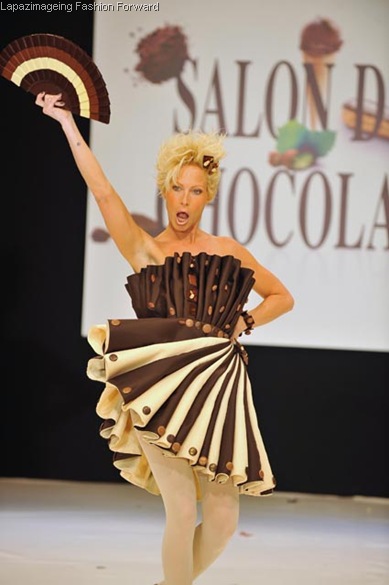 Fashion show at the 2010 Salon du Chocolat held at Porte de Versailles in Paris, France on October 27, 2010. Photo © Hel-Khayat/Pix'Hel.