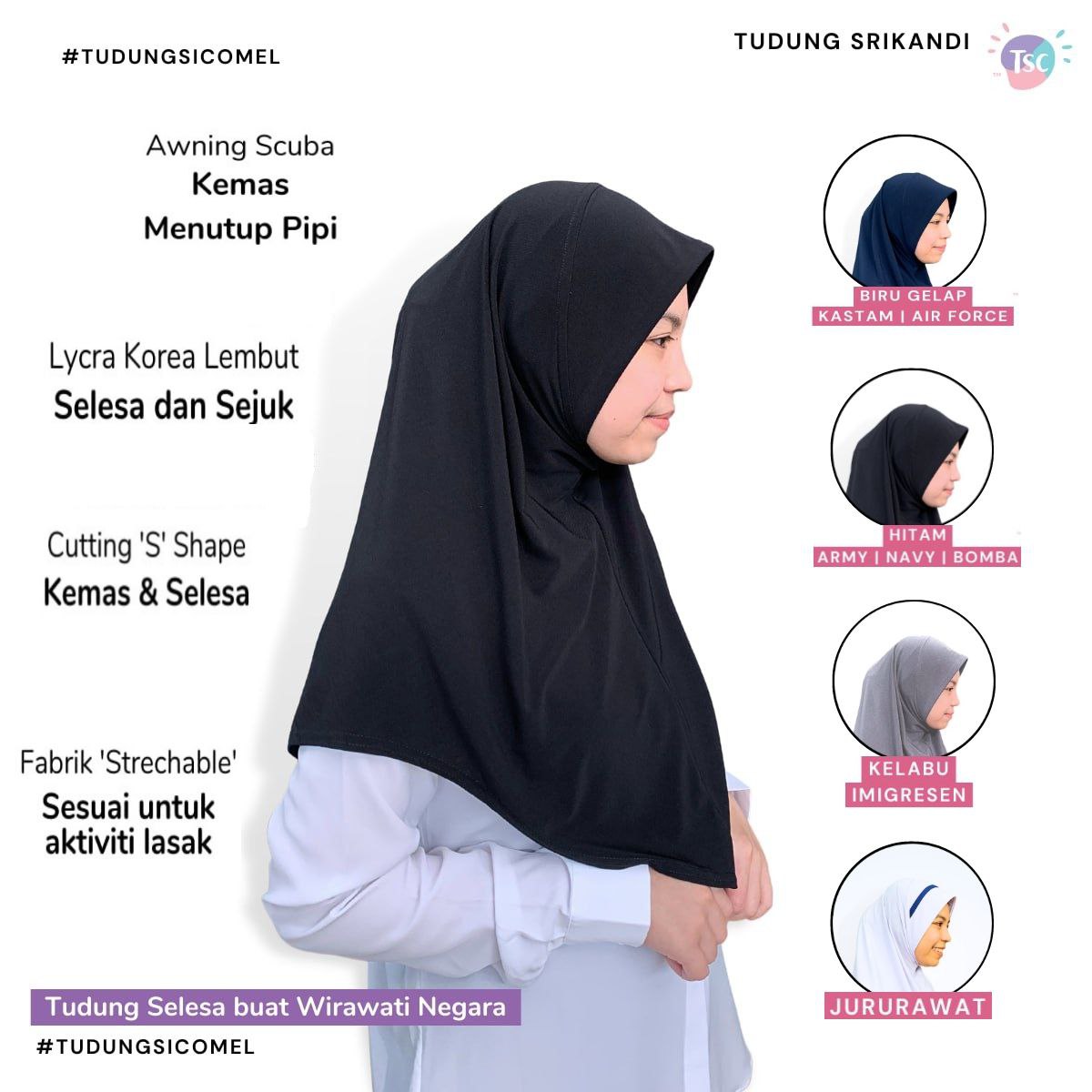 Tudung Sarung Srikandi Wirawati Negara