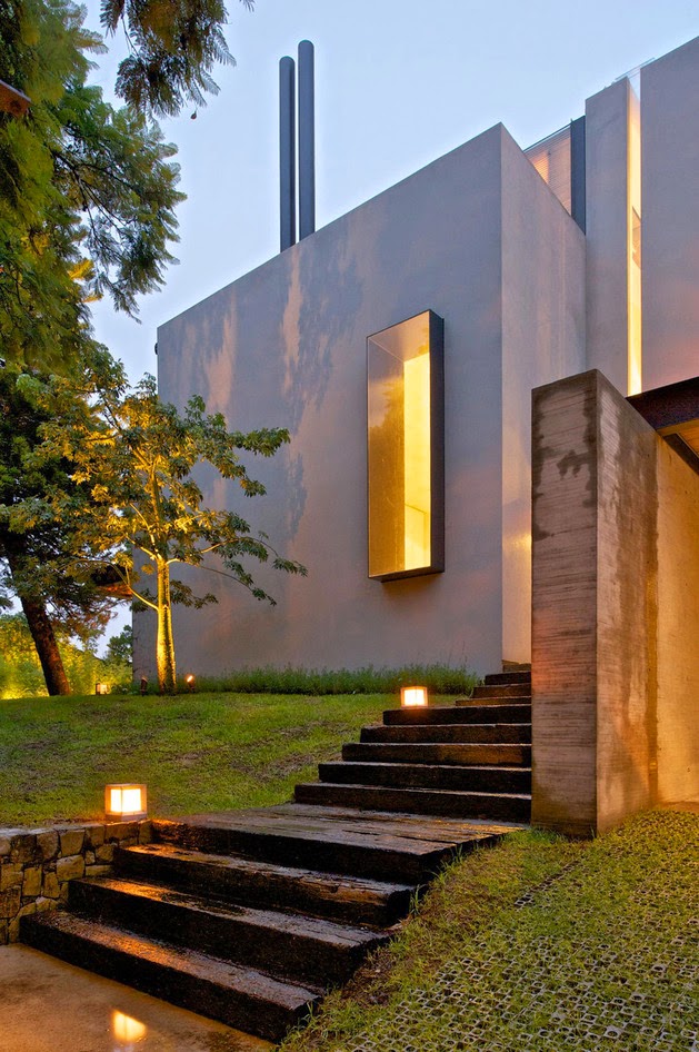 Rumah Keluarga Minimalis Modern Alami  Rancangan Desain Rumah 