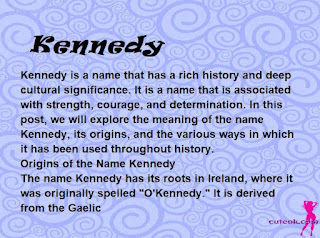 meaning of the name "Kennedy"