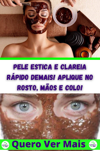PELE ESTICA e CLAREIA RÁPIDO DEMAIS! Aplique no ROSTO, MÃOS e COLO!
