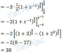 Solusi akhir integral substitusi, penyelesaian