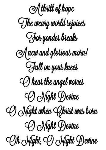 O Holy Night Christmas Song With Lyrics Youtube