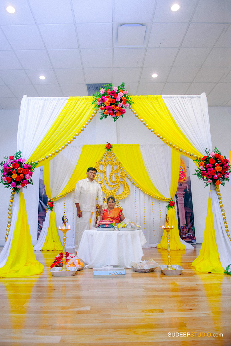 Indian Baby Shower Photography in Farmington Sri Sharadamba Temple by SudeepStudio.com Ann Arbor Maternity Photographer