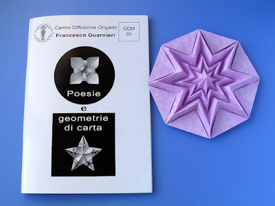 Origami, booklet QQM 60 and Stella infinita – Infinity Star by Francesco Guarnieri