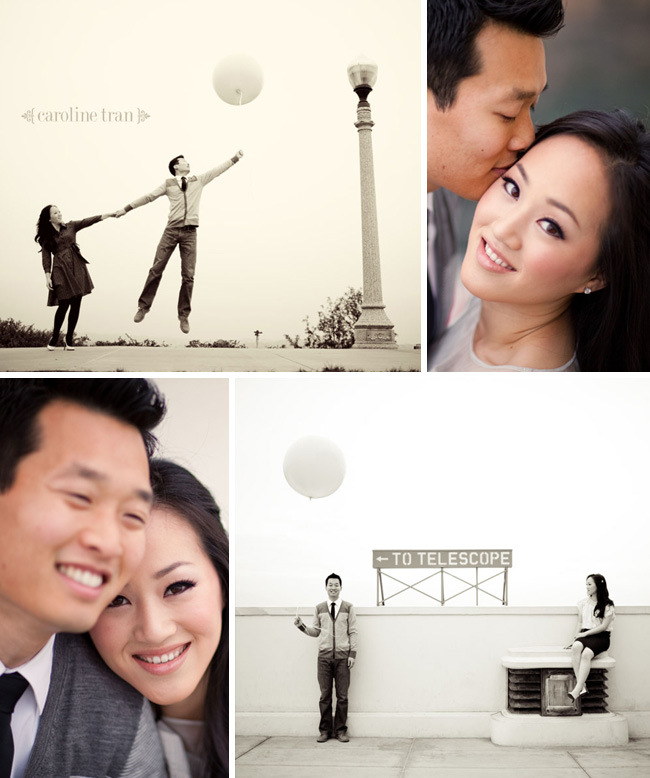 balloon engagement photo