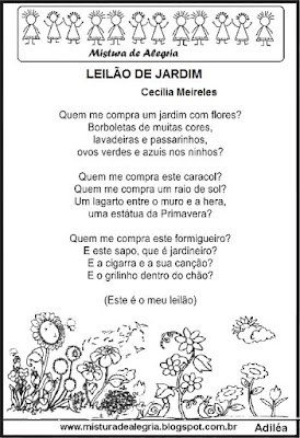 Poesia leilão de jardim