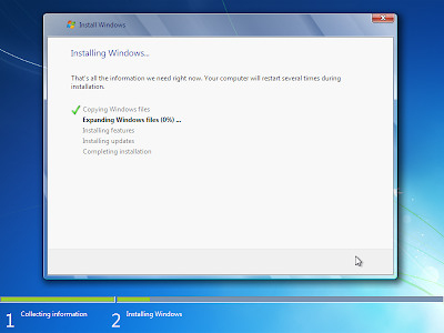 cara menginstal windows 7