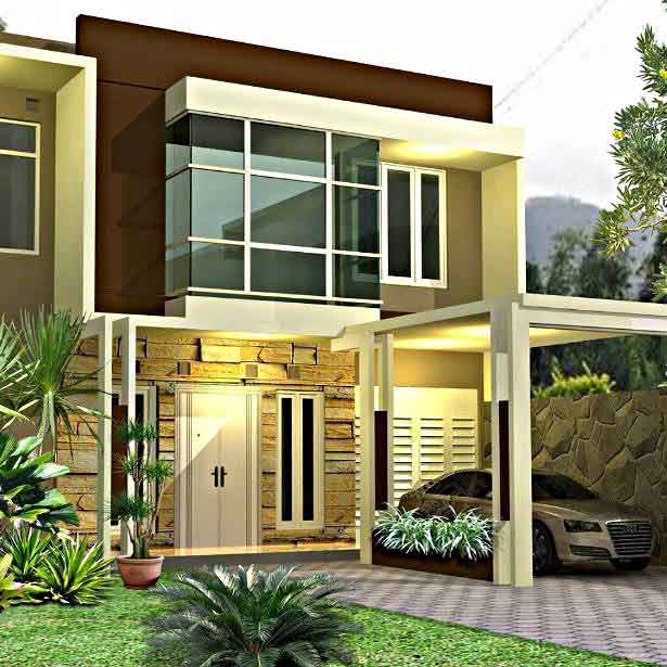 Desain Rumah Minimalis 2 Lantai Asri