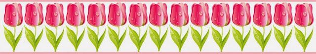 Tulips: Free Printable Borders and Corners.