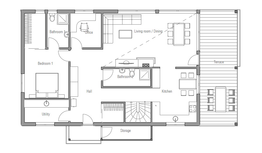 Economical House Plans Modern House CH9 Construction Blueprints ...  House Plan Buy Affordable House Plans Unique Home Plans And The