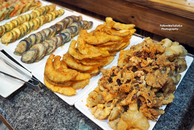 Korean Dishes On The Buffet Line