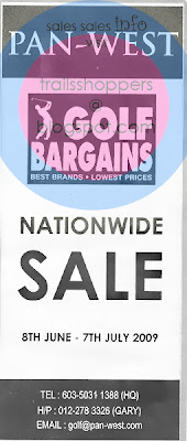 Pan West Golf Bargains Nationwide Sale