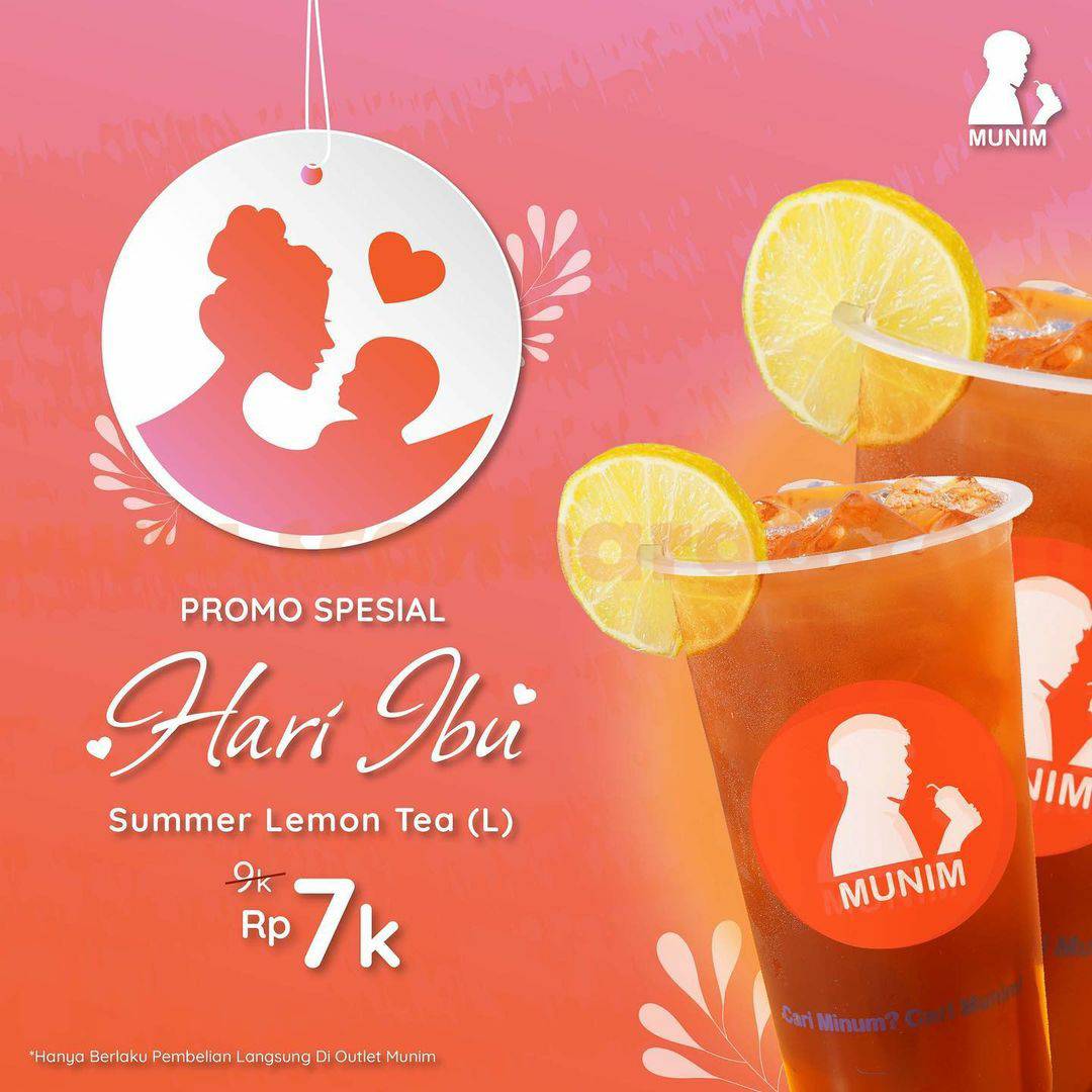 Promo MUNIM HARI IBU – Harga Spesial Summer Lemon Tea cuma 7Ribu