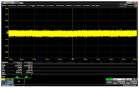 This screen capture shows an acquisition of the inherent amplifier noise of the HDO8108A