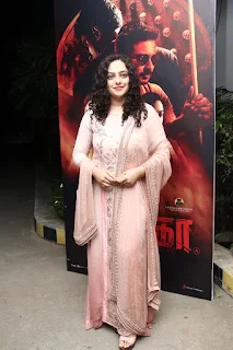 Actress Nithya Menon Stills at Psycho Movie Success Meet 