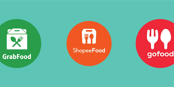logo grab food , shopee food dan go food , vektor cdr