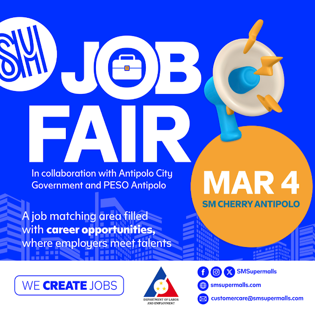 Get hired on the spot at the SM Job Fair 2024 at SM Cherry Antipolo