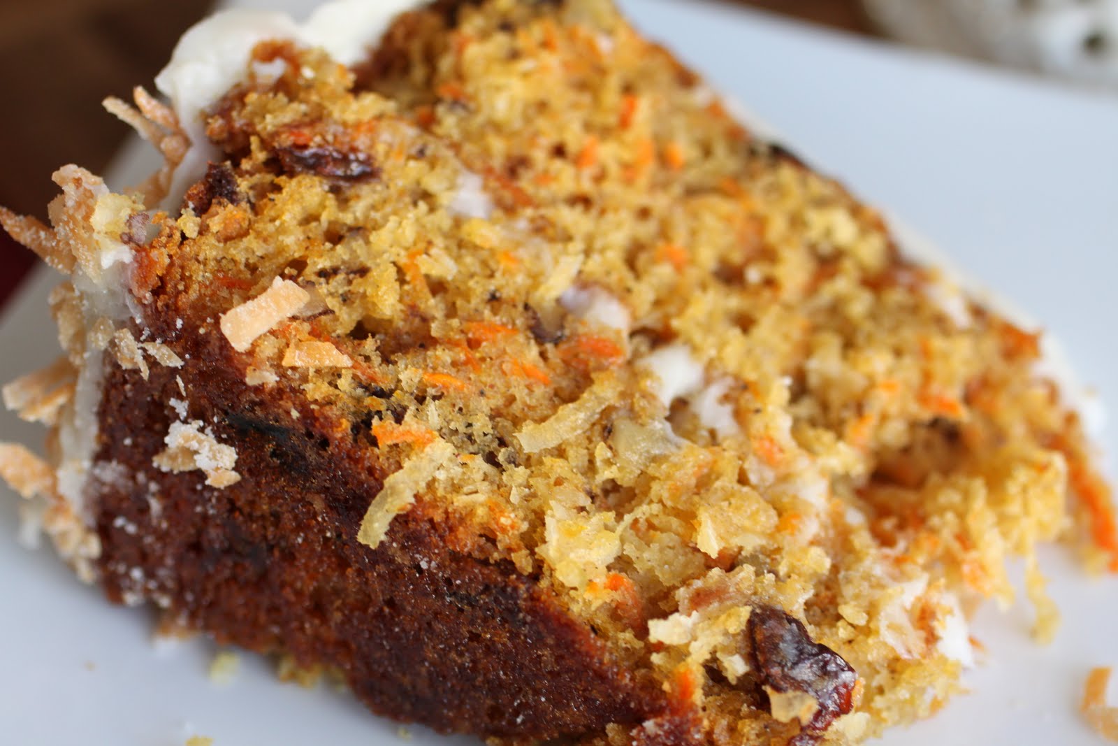 Coconut Pineapple Carrot Cake with Cream Cheese Frosting
