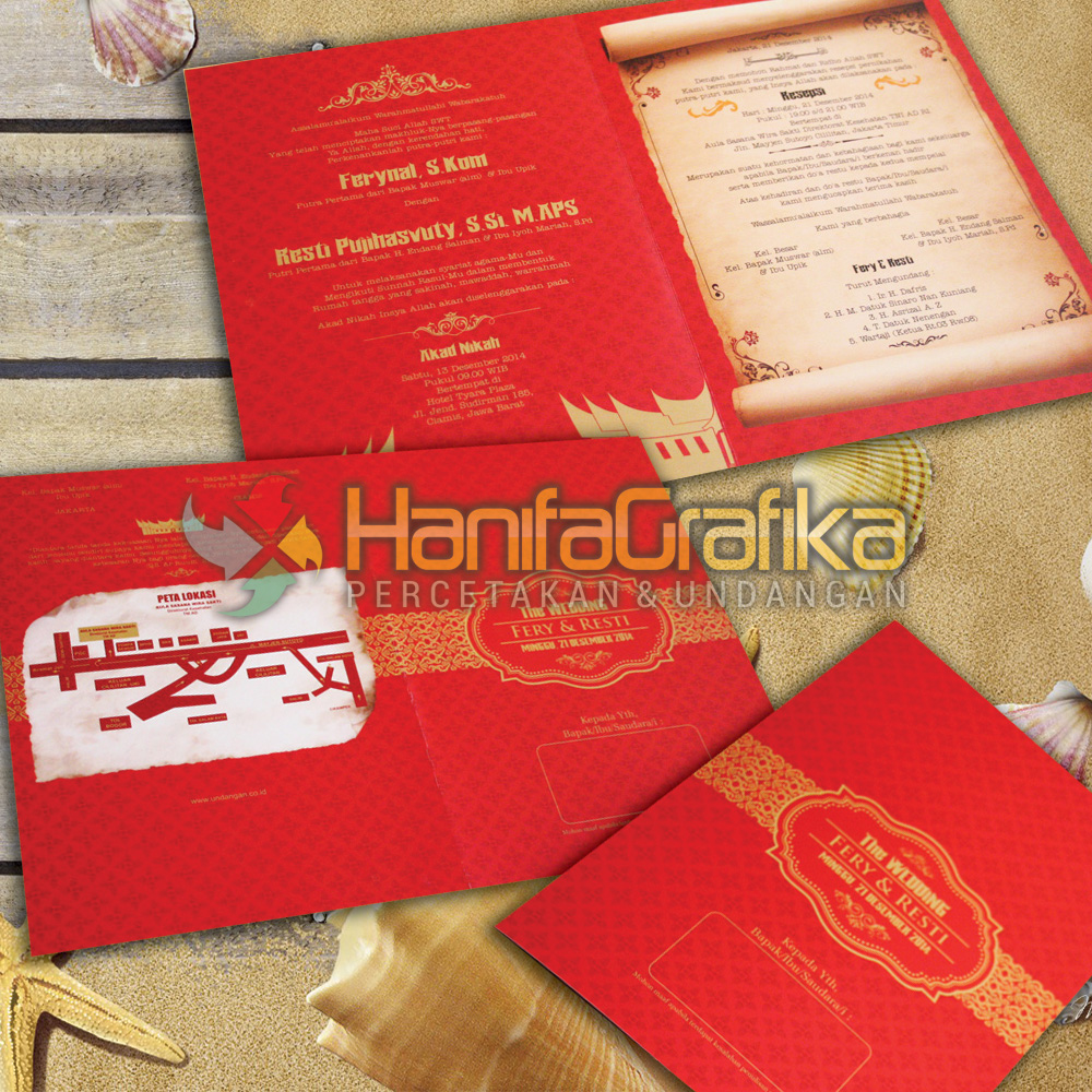  Undangan  Merah Minang  Soft Cover Hanifa Undangan  Pekanbaru