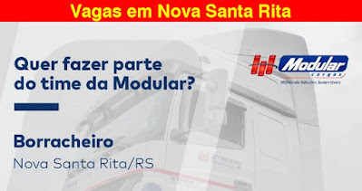 Modular Cargas abre vaga para Borracheiro em Nova Santa Rita