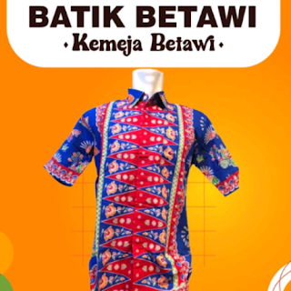 JUAL BAJU BATIK BEKASI BETAWI PUCUK REBUNG PRIA LENGAN PENDEK