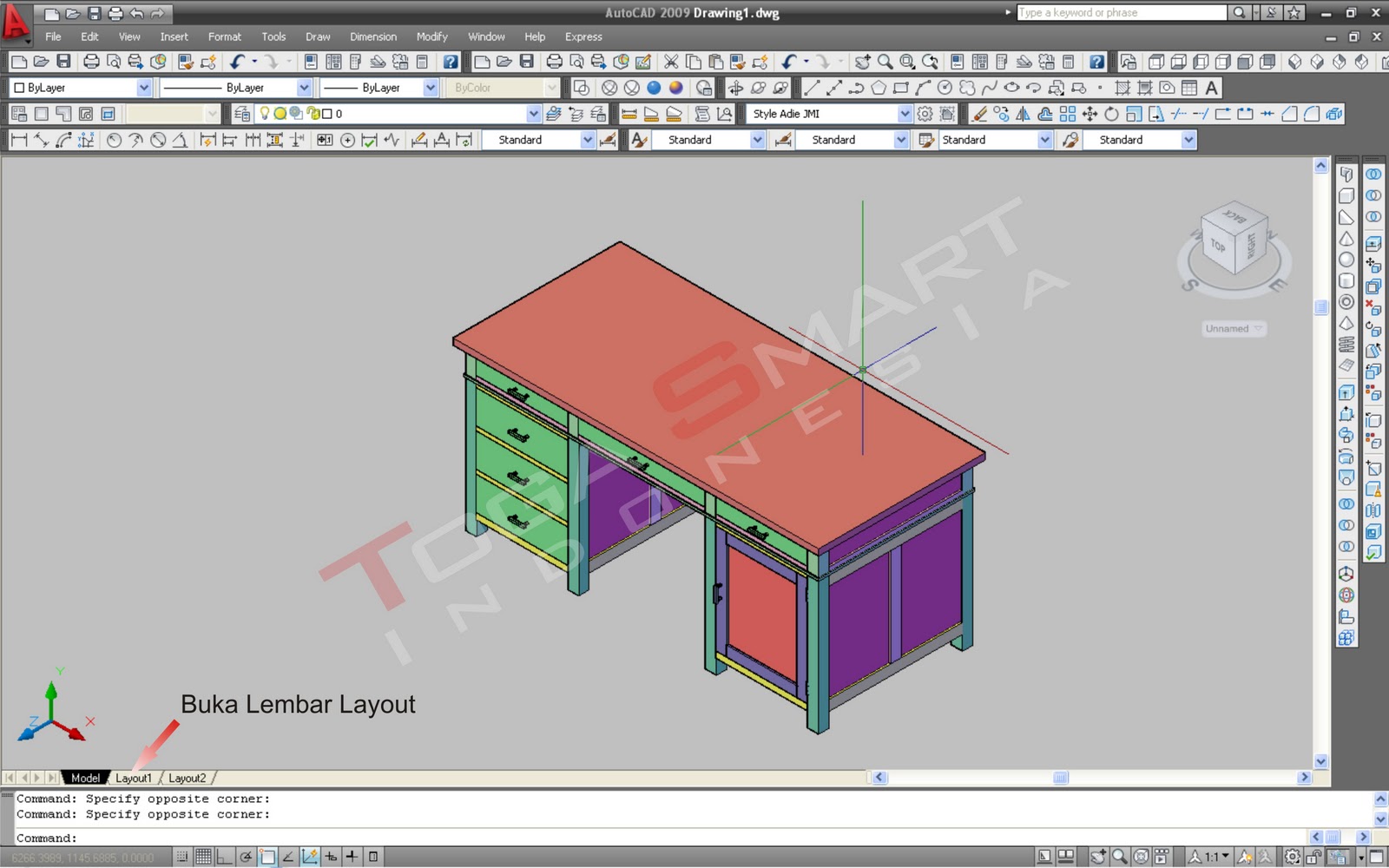 TOGA SMART INDONESIA Cara Cepat Membuat Gambar Dari 3D Menjadi 2D