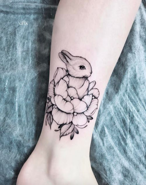 tatuagens femininas de coelho