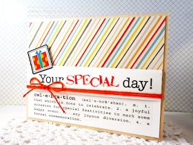 SRM Stickers Blog - Birthday Celebration by Lesley - #birthday #giftset #card #stickers #clearpurse #solidtwine #giftset #DIY