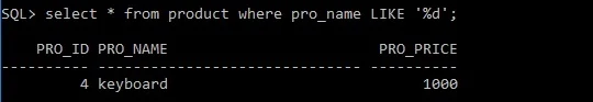Use of NOT operator