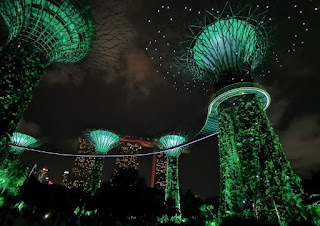 Supertree Groove, Garden Rhapsody. Gardens by the Bay o Jardines de la Bahía, Singapur o Singapore.