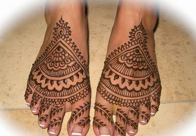 indian bridal mehndi designs feet 2013 2014 For Girls