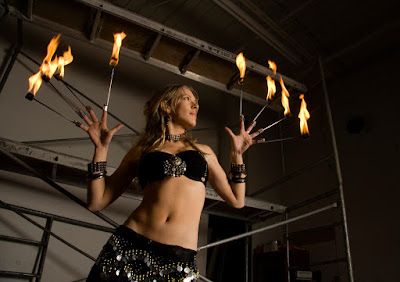 Halifax Nova Scotia Photography Sarah DeVenne Performer Kristin Langille, Fire